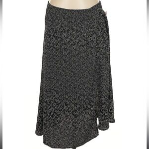Laundry By Shelli Segal Black and White Asymmetrical Skirt